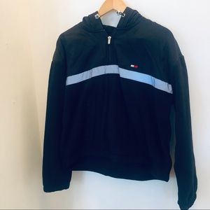 Tommy Hilfiger Hoodie Fleece Pullover Black Large